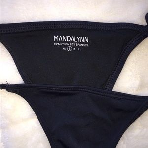 MANDALYNN (Revolve) Black Bikini Bottoms Small